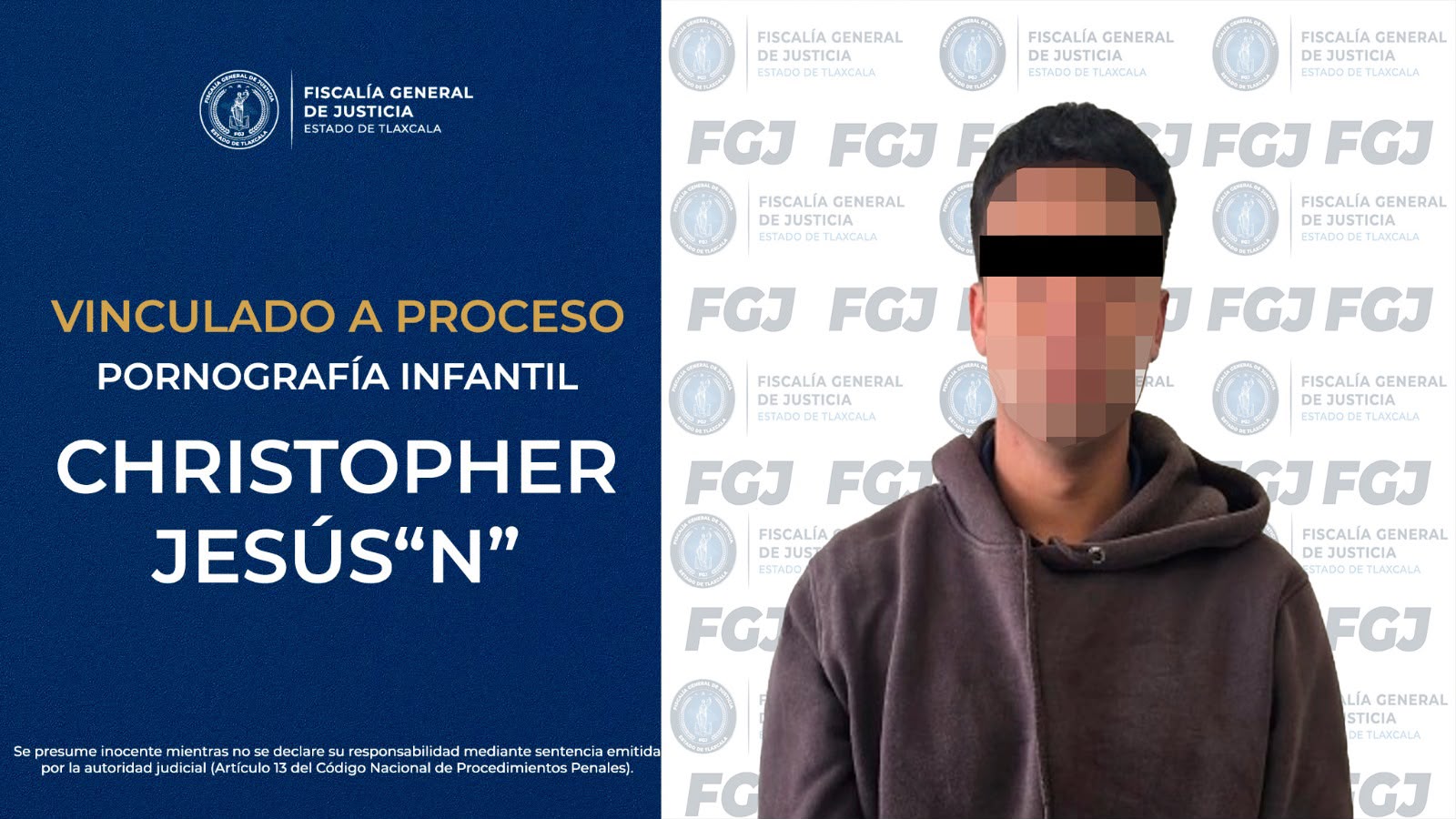 Juez vincula a proceso a un hombre por pornografía infantil: FGJE